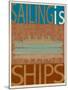 Sailing Is Titanic Model on Brown-Joost Hogervorst-Mounted Art Print