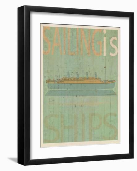 Sailing Is Titanic Model-Joost Hogervorst-Framed Art Print