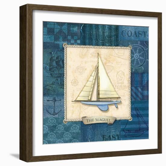 Sailing IV-Charlene Audrey-Framed Art Print