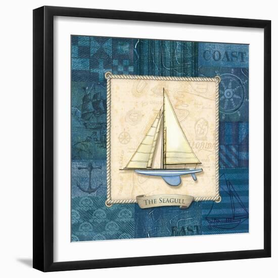 Sailing IV-Charlene Audrey-Framed Art Print