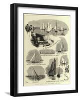 Sailing Match of the New Thames Yacht Club-null-Framed Giclee Print