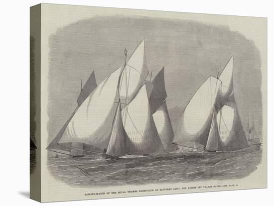 Sailing-Match of the Royal Thames Yacht-Club on Saturday Last, the Yachts Off Thames Haven-Edwin Weedon-Stretched Canvas