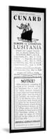 Sailing Notice and German Warning, New York Herald, 1st May 1915-American School-Mounted Premium Giclee Print