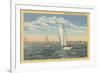 Sailing off Cape Cod, Mass.-null-Framed Premium Giclee Print