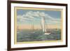 Sailing off Cape Cod, Mass.-null-Framed Premium Giclee Print