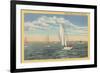 Sailing off Cape Cod, Mass.-null-Framed Premium Giclee Print