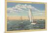 Sailing off Cape Cod, Mass.-null-Mounted Premium Giclee Print