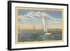 Sailing off Cape Cod, Mass.-null-Framed Art Print