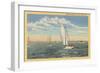 Sailing off Cape Cod, Mass.-null-Framed Art Print