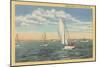 Sailing off Cape Cod, Mass.-null-Mounted Art Print