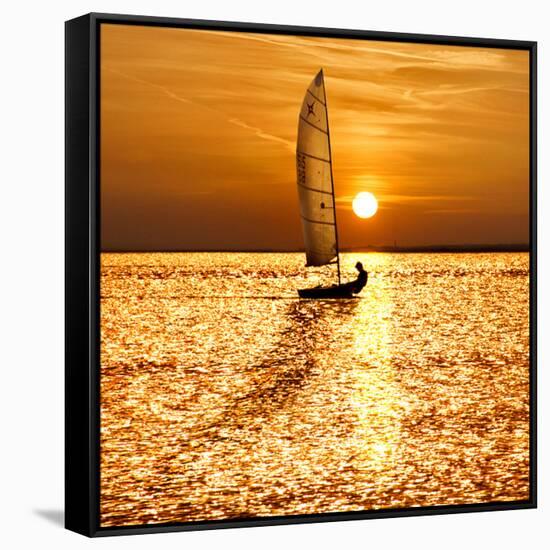 Sailing Off into the Sunset-Adrian Campfield-Framed Stretched Canvas