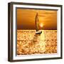 Sailing Off into the Sunset-Adrian Campfield-Framed Premium Photographic Print