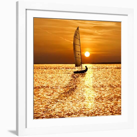 Sailing Off into the Sunset-Adrian Campfield-Framed Photographic Print