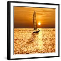 Sailing Off into the Sunset-Adrian Campfield-Framed Photographic Print