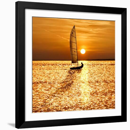 Sailing Off into the Sunset-Adrian Campfield-Framed Photographic Print