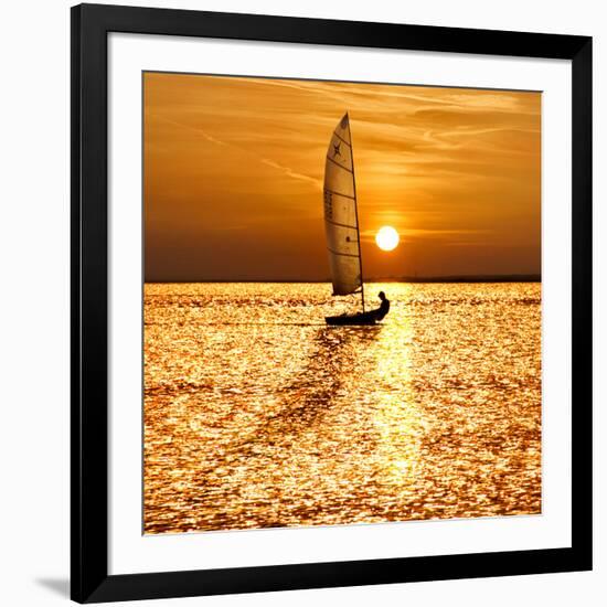 Sailing Off into the Sunset-Adrian Campfield-Framed Photographic Print