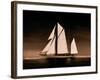 Sailing Off Sepia-Ben Wood-Framed Giclee Print