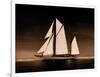 Sailing Off Sepia-Ben Wood-Framed Giclee Print