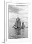 Sailing Off-Ben Wood-Framed Giclee Print