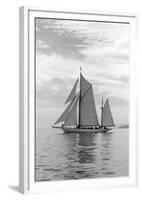 Sailing Off-Ben Wood-Framed Giclee Print