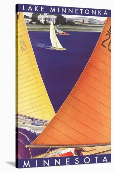 Sailing on Lake Minnetonka-null-Stretched Canvas