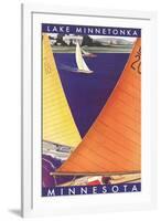 Sailing on Lake Minnetonka-null-Framed Art Print