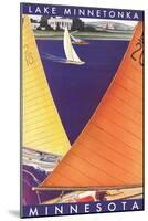 Sailing on Lake Minnetonka-null-Mounted Art Print