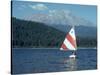 Sailing on Lake Siskiyou, Mt. Shasta, CA-Mark Gibson-Stretched Canvas