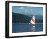 Sailing on Lake Siskiyou, Mt. Shasta, CA-Mark Gibson-Framed Premium Photographic Print