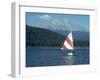 Sailing on Lake Siskiyou, Mt. Shasta, CA-Mark Gibson-Framed Premium Photographic Print