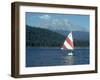 Sailing on Lake Siskiyou, Mt. Shasta, CA-Mark Gibson-Framed Photographic Print