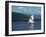 Sailing on Lake Siskiyou, Mt. Shasta, CA-Mark Gibson-Framed Photographic Print