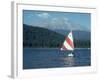 Sailing on Lake Siskiyou, Mt. Shasta, CA-Mark Gibson-Framed Photographic Print