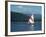 Sailing on Lake Siskiyou, Mt. Shasta, CA-Mark Gibson-Framed Photographic Print