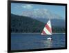 Sailing on Lake Siskiyou, Mt. Shasta, CA-Mark Gibson-Framed Photographic Print