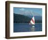 Sailing on Lake Siskiyou, Mt. Shasta, CA-Mark Gibson-Framed Photographic Print