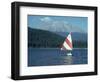 Sailing on Lake Siskiyou, Mt. Shasta, CA-Mark Gibson-Framed Photographic Print