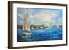 Sailing on Sunday-Allayn Stevens-Framed Art Print