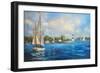 Sailing on Sunday-Allayn Stevens-Framed Art Print