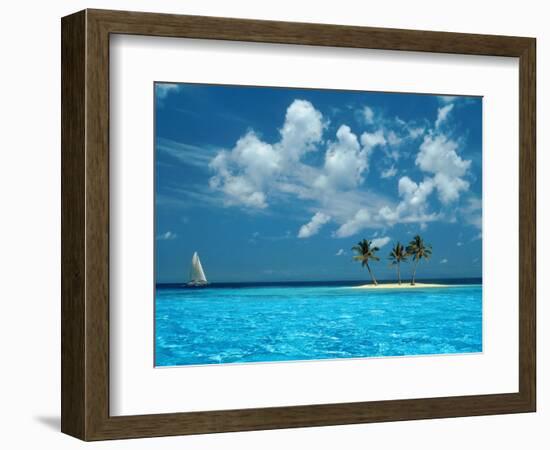 Sailing on the Blue Sea-Bill Ross-Framed Photographic Print