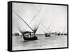 Sailing on the Nile, C.1880-Langaki-Framed Stretched Canvas