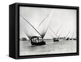 Sailing on the Nile, C.1880-Langaki-Framed Stretched Canvas