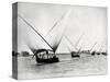 Sailing on the Nile, C.1880-Langaki-Stretched Canvas