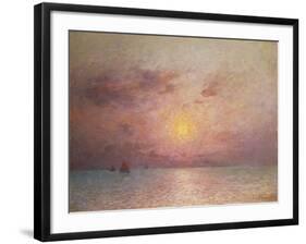 Sailing on the Sea, Evening (Voiliers sur la Mer, Le Soir)-Ferdinand du Puigaudeau-Framed Giclee Print