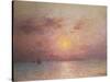 Sailing on the Sea, Evening (Voiliers sur la Mer, Le Soir)-Ferdinand du Puigaudeau-Stretched Canvas