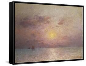 Sailing on the Sea, Evening-Fernand Puigaudeau-Framed Stretched Canvas