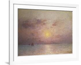 Sailing on the Sea, Evening-Fernand Puigaudeau-Framed Giclee Print