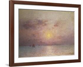 Sailing on the Sea, Evening-Fernand Puigaudeau-Framed Giclee Print