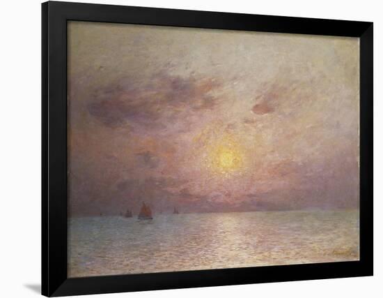 Sailing on the Sea, Evening-Fernand Puigaudeau-Framed Giclee Print