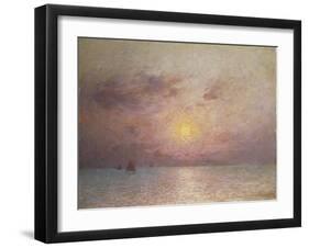 Sailing on the Sea, Evening-Fernand Puigaudeau-Framed Giclee Print